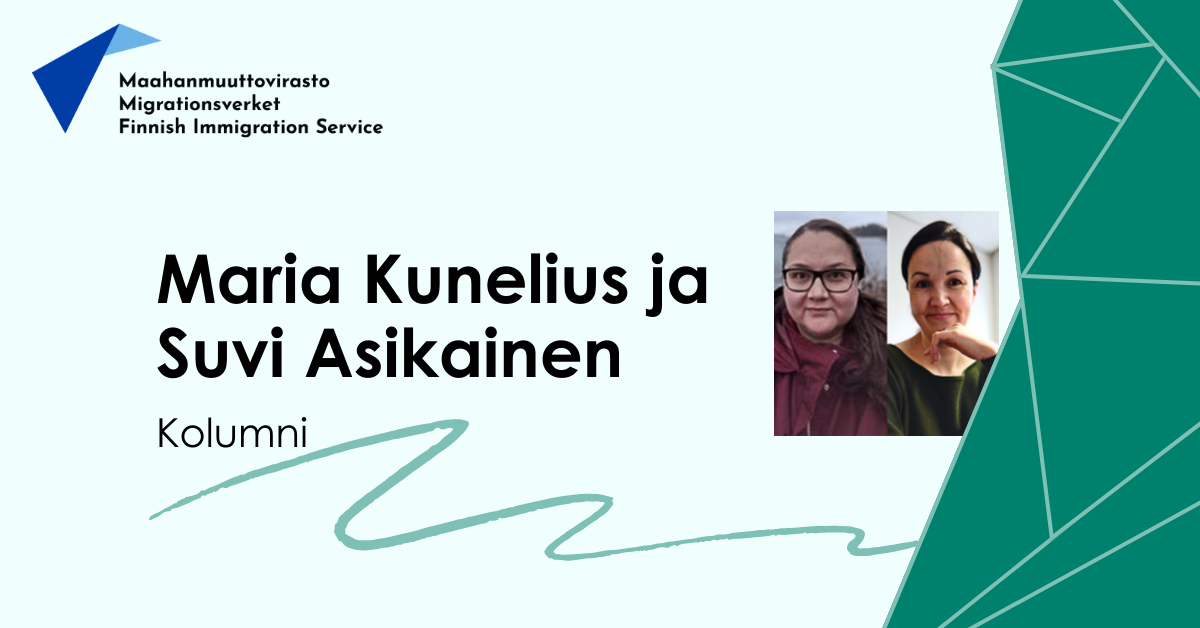 Kolumni: Maria Kunelius ja Suvi Asikainen