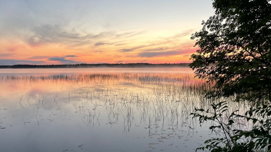 Kuva leirikeskuksen rannasta.