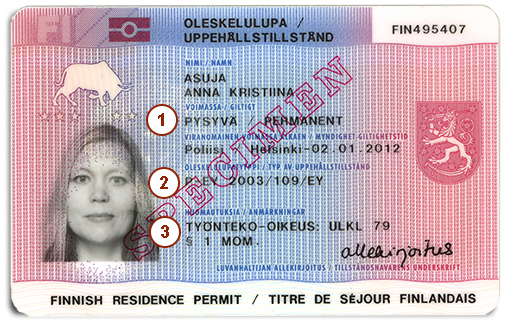 Residence Permit Card | Maahanmuuttovirasto